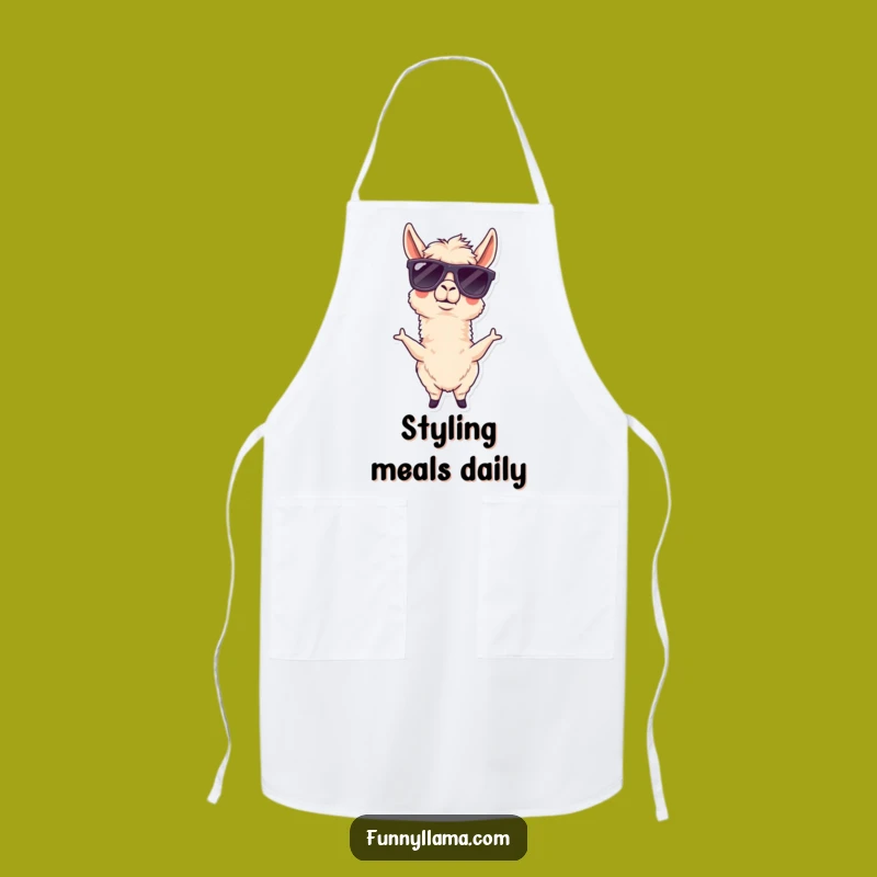 Funny Llama Apron: Cook Up Some Laughs in the Kitchen