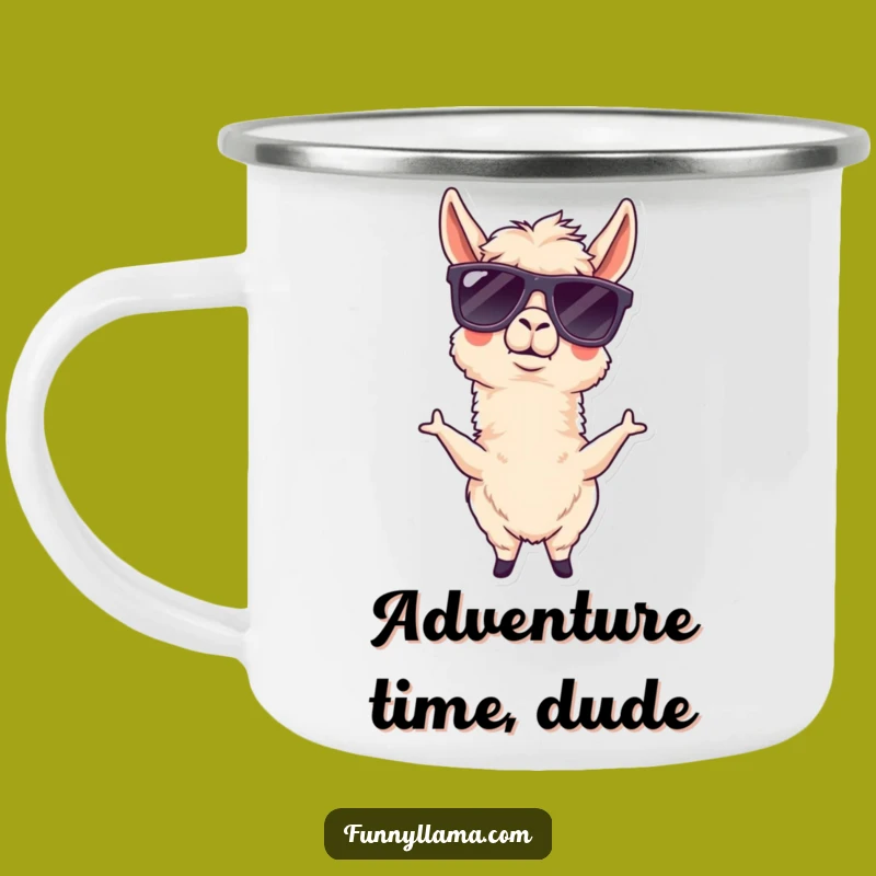 Funny Llama Camping Mug: Adventure with a Hilarious Twist