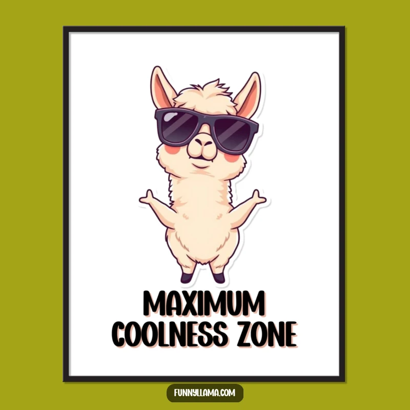 Funny Llama Digital Art: Hilarious Instant Download for Your Space