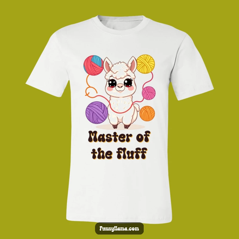 Funny Llama Yarn Juggler T-Shirt: Crafty & Cheerful Tee, A Hilarious Gift