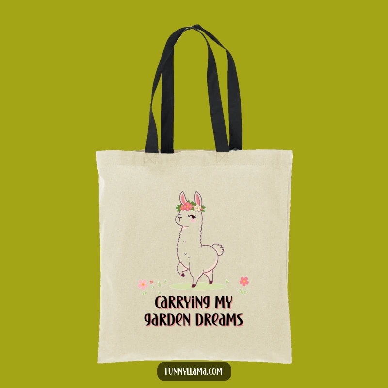 Funny Llama Meadow Dancer Tote Bag: Carry Your Joyful Style